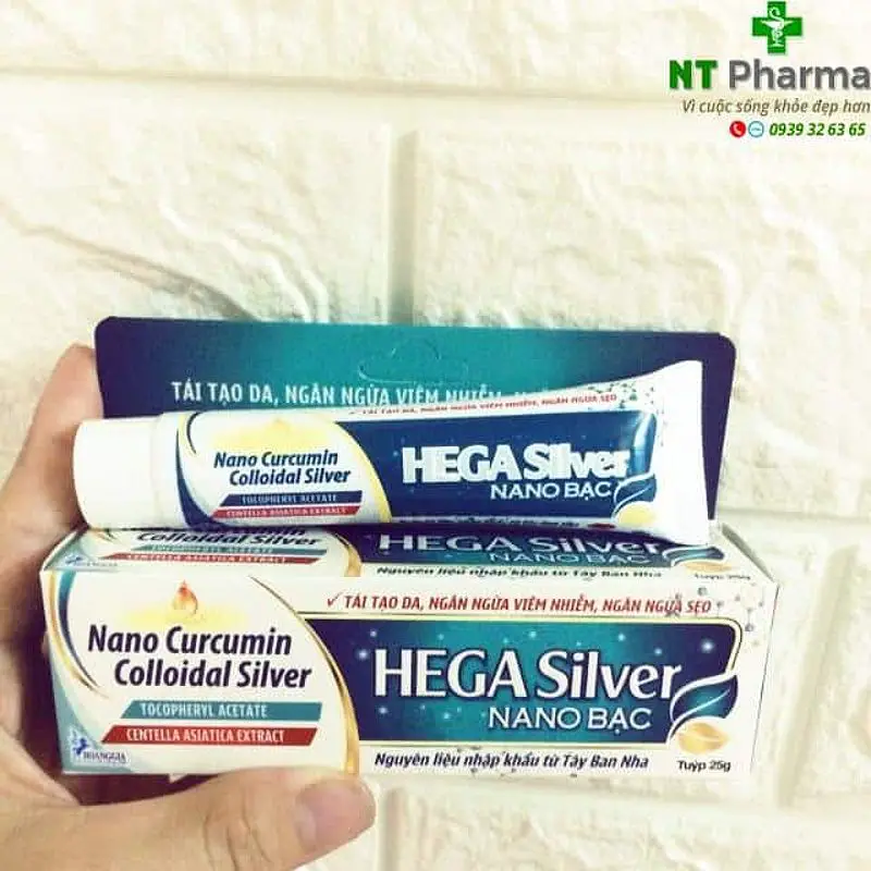 Gel ngừa sẹo HEGA Silver NANO Bạc