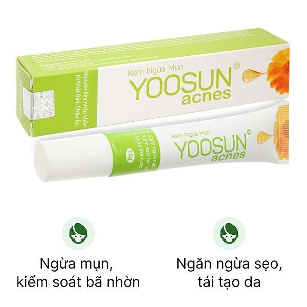 Kem Yoosun acnes ngừa mụn, giảm bã nhờn, mờ sẹo