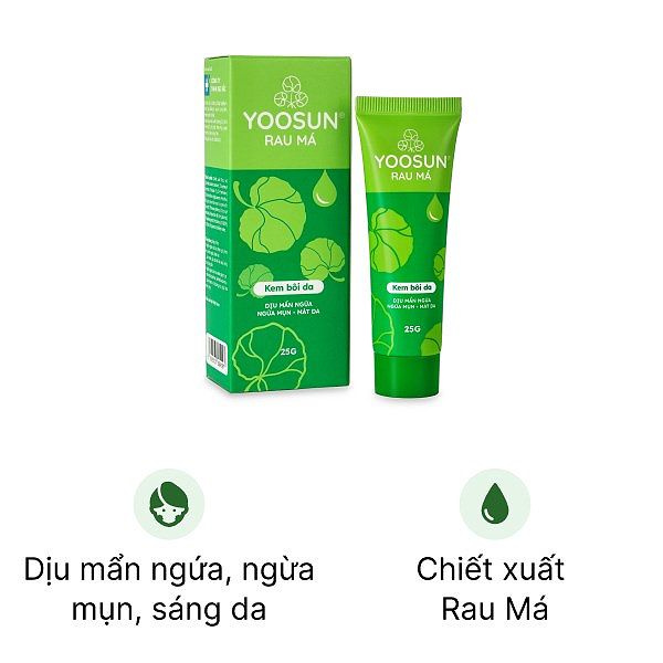 Kem Yoosun rau má dịu mẫn ngứa, ngừa mụn, mát da