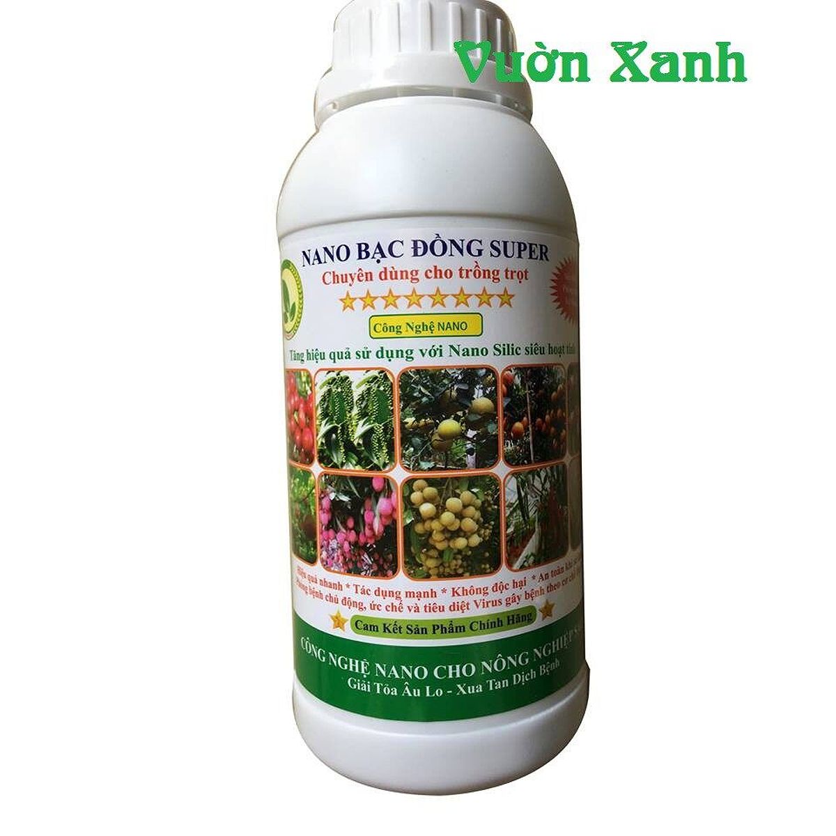 Nano Bạc Đồng Super 500ml chuyên gia phòng trừ nấm bệnh cho cây, dùng trong nông nghiệp sạch